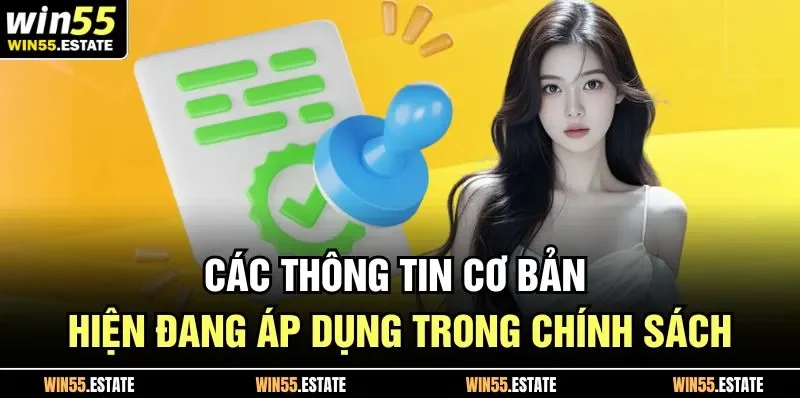 Các thông tin cơ bản hiện đang áp dụng trong chính sách